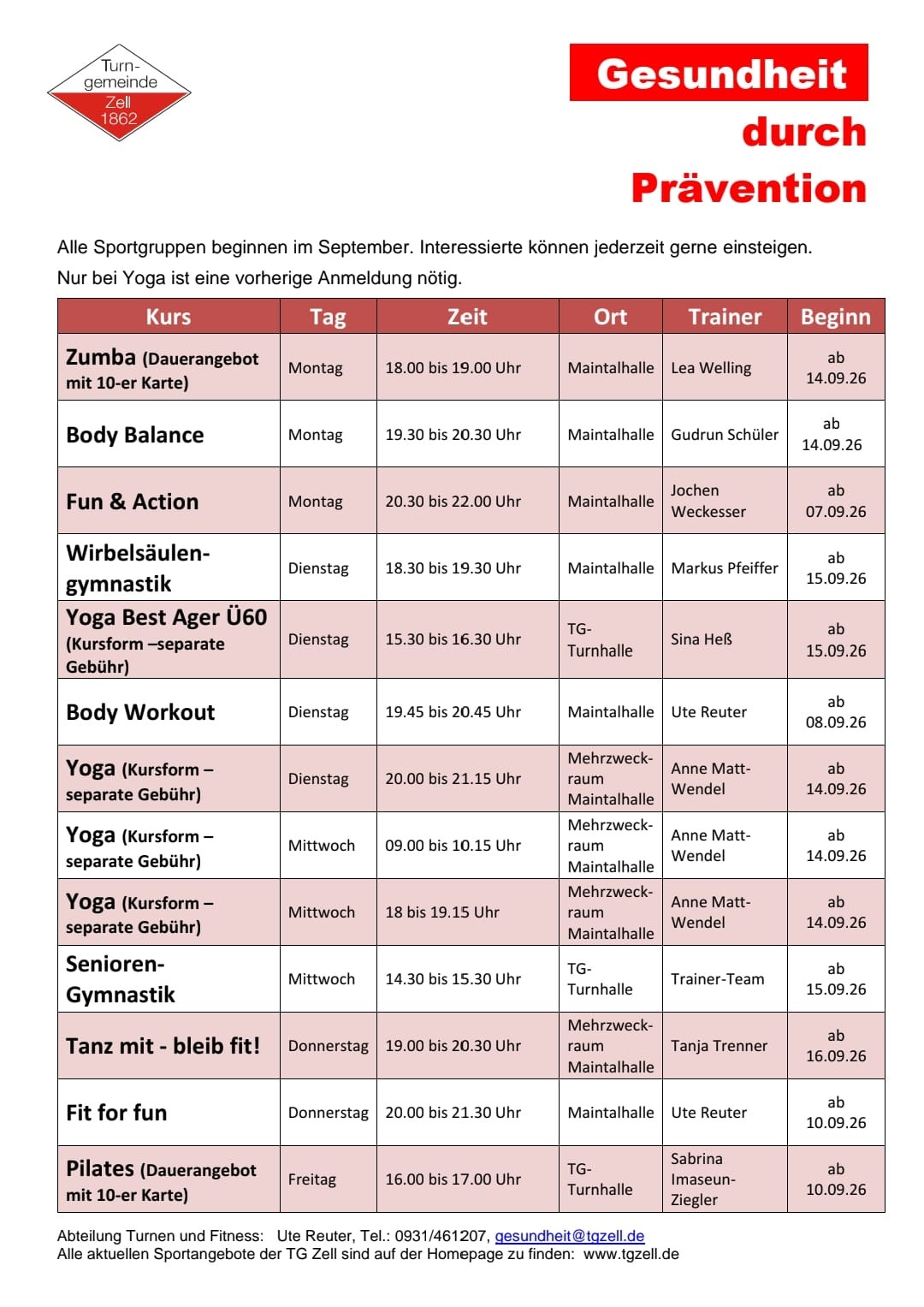 Gesundheit und Fitness